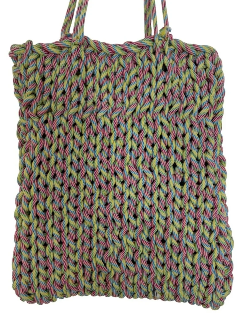 Urban Outfitters UO Zoya Rope Tote Bag Purse Blush Crochet